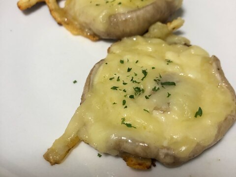 大きいしいたけで しいたけのマヨチーズ レシピ 作り方 By Nr Cheesecake 楽天レシピ